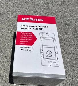ENERLITES PIR Motion Occupancy Vacancy Motion Sensor Light Switch, 500W HMOS-J-W - Picture 1 of 1