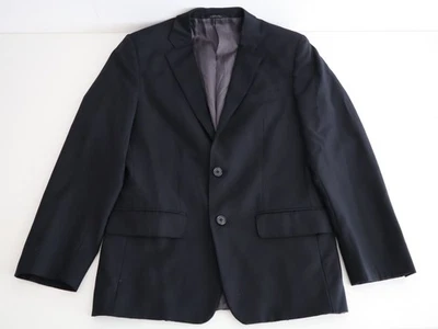 Ermenegildo Zegna Saks Fifth Avenue Black Wool Slim Fit Suit Jacket 38R Italy - Image 1 of 4