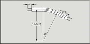 FLEXLINK XMBP 30R500 Plain bend (USED TESTED) - Picture 1 of 1