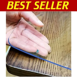 Rectangular 1.5mm Thick Clear Table Cover - Custom Fit Protection for Furniture - Picture 1 of 10