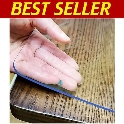 Rectangular 1.5mm Thick Clear Table Cover - Custom Fit Protection for Furniture - Image 1 of 4