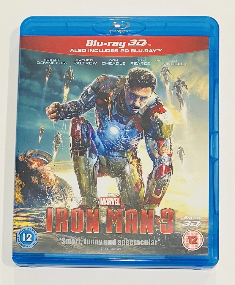 Iron Man 3 [Blu-ray 3D + Blu-ray] Region Free (A B C) - Fast Free US Shipping - Image 1 of 4