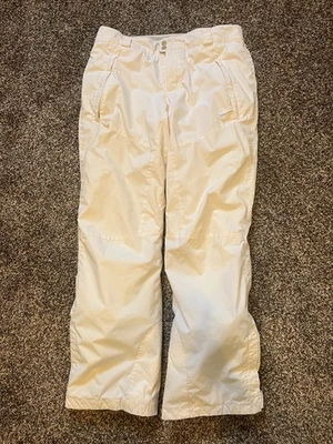 Columbia Bugaboo Omni-Tech Esquí Nieve Pantalones Cintura Ajustable Mujer’s Blanco Mediano Foto 1 de 4