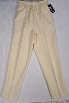 Bon Worth Pants Women's S Yellow Elastic Waist Straight Leg Pull On NWT Pockets  - Image 1 of 4