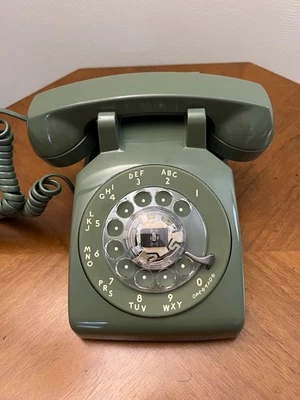 Teléfono giratorio Western Electric Bell Systems VERDE, excelente estado. PROBADO/FUNCIONANDO Foto 1 de 4