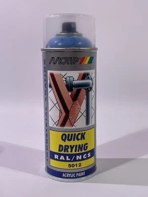 MOTIP RAL 5012 Lichtblau Glänzend Industrielack Spray Acryl 400ml 07014 Lack - Bild 1 von 4
