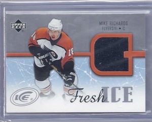 2005-06 UPPER DECK ICE MIKE RICHARDS FRESH ICE JERSEY