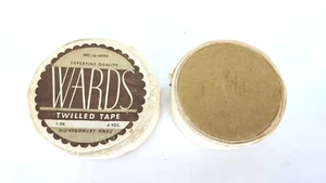 Vtg Ward Twill Tape 1" X 4 Yards Unopened Plus Pattial Roll White - Picture 1 of 3