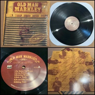 OLD MAN MARKLEY Guts N' Teeth LP Vinyl-Frank Turner Flogging Molly NOFX Tony Sly - Image 1 of 4