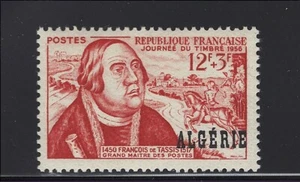 Algeria Scott # B85 MNH Stamp Day Semi-Postal Overprint 1956 - Picture 1 of 1