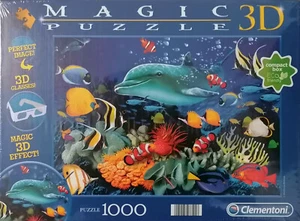 Clementoni Puzzle Magic 3D Fische - 1000 Teile 69x50 cm 97791NEU - Picture 1 of 1