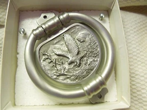 Vintage 1985 American Eagle Zinn Türklopfer. Made In The USA. - Bild 1 von 12