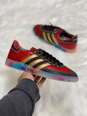 Adidas S.E.E.D. x Handball Spezial Mens Handball Shoes Black ID8617 NEW Size 4 - Image 1 of 4