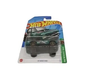 Hot Wheels - 87 Dodge D100 - HW Reverse Rake - Mopar 100 Blue - 2024 - NEW - Picture 1 of 11