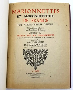 Marionnettes et Marionnettistes de France 1947 Puppets Puppetry Punchinello - Foto 1 di 12