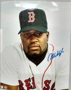 Mo Vaughn #42 Boston Red Sox Autographed 8x10 Photo