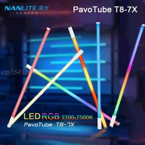 Nanlite PavoTube T8-7X LED Pixel Tube Video Light RGB Full Color 2700K-7500K APP - Picture 1 of 12