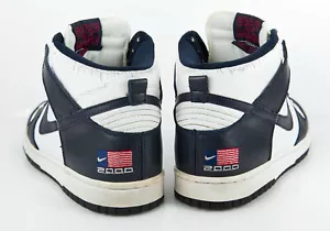 Nike Dunk High LE 2000 Y2K USA πΊπΈ Olympic Vintage 90's Rare 8 42 Basketball - Picture 1 of 13