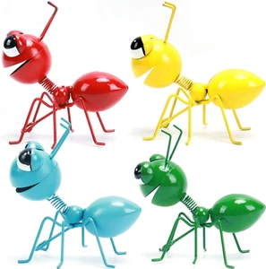 Metal Yard Art Garden Decorative Cute Ant Outdoor Wall Sculptures-Set of 4 - Picture 1 of 1