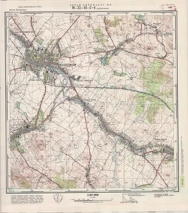 Mapa topográfico vintage 1957 del Estado Mayor polaco - DZIERZONIOW 1:25 000 - Imagen 1 de 5