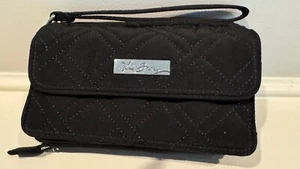 Cartera Vera Bradley Clásica Negra "Todo en Uno" ~ Sin Correa ~ No RFID ~ - Imagen 1 de 12