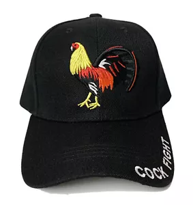 FOWL ROOSTER CHICKEN COCK GALLO FARM GAME FIGHT AMERICAN MEXICO MEXICAN CAP HAT - Picture 1 of 4
