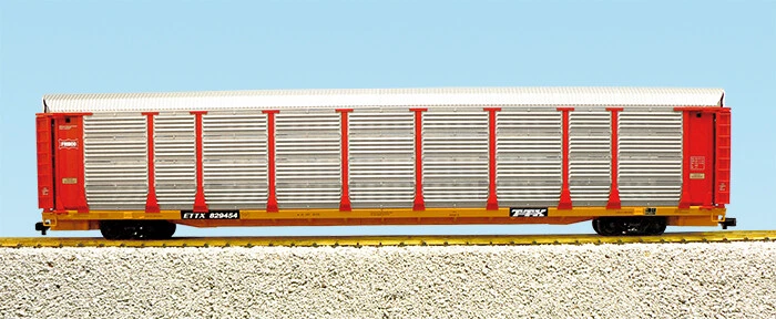 USA Trains G Scale BI LEVEL AUTO CARRIER R17192 Frisco yellow - Image 1 of 1