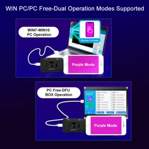 JC B-BOX C3 Pro DFU For A7-A11 One Key Purple Mode for iPhone / iPad Modify NAND - Picture 1 of 11