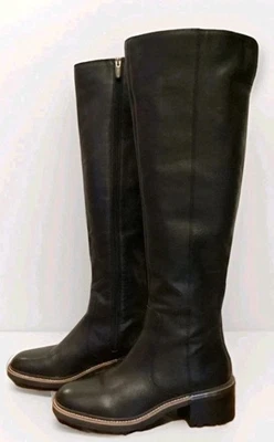 Vince Camuto Mujer Kensilie Sobre la Rodilla Cuero Bota EE. UU. 7M Negra Foto 1 de 4