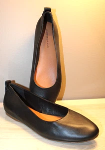 LUCKY BRAND WOMEN'S BLACK LEATHER BALLET FLATS SHOES SLIP ON SIZE 8 M NEW - Picture 1 of 7
