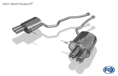 Fox Acero Inoxidable Duplex Racing Sistema Completo BMW X5 E53 4.4i 320CV 2x76mm Foto 1 de 3