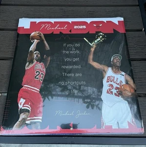 Calendario de pared DateWorks 2025 Michael Jordan NBA de 16 meses - Imagen 1 de 6