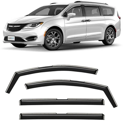 Sun Rain Visors Wind Rain Guards for 2017-2026 Chrysler Pacifica - Изображение 1 из 4