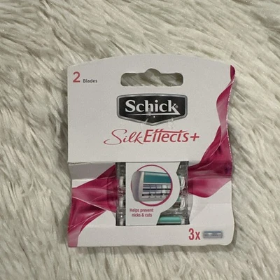 Schick Silk Effects + Paquete de 3 crestas de recarga de maquinilla de afeitar de doble hoja Foto 1 de 3