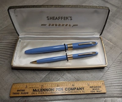 Sheaffer трубки Павлин винтажный перьевая ручка карандаш новом! 14k золото nib - Изображение 1 из 4