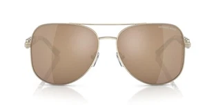 Gafas de sol Michael Kors unisex Chianti grandes espejos aviador MK1121 doradas/tortuga - Imagen 1 de 4