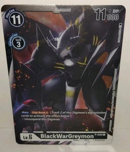 Digimon TCG BlackWarGreymon PROMO FOIL P-026 Great LEGEND Dash Pack Englisch 026 - Bild 1 von 5