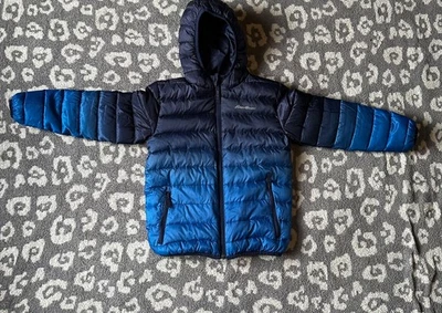 Chaqueta reversible Eddie Bauer para niños ligera acolchada azul ombre/azul marino pequeña 7-8 Foto 1 de 4
