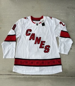 NWT Authentic Adidas Aeroready Sebastian Aho Carolina Hurricanes Jersey 52 - Picture 1 of 13