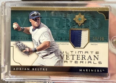 2005 Ultimate Collection Adrian Beltre Ultimate Veteran Materials /30 Seattle - Image 1 of 2