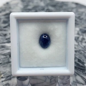 Benitoit Cabochon, 1,24 cts., Benitoite Gem Mine, San Benito Co., CA, #bcab124 - Bild 1 von 3