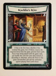 Kachiko's Kiss L5R Leyenda de los Cinco Anillos CCG Edición Lotus LE - Imagen 1 de 1