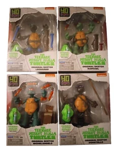 TMNT 40th ANNIVERSARY ORIGINAL SKETCH Teenage Mutant Ninja Turtles Figures SET! - Picture 1 of 10