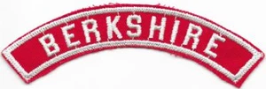 Berkshire Rojo y Blanco RWS Comunidad Tira Vintage Boy Scouts BSA - Imagen 1 de 1