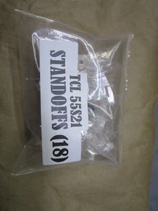 TCL 55S21 TV PARTS LCD LED PLASTIC STANDOFFS SPACERS 18 OF THEM LAYERS SUPPORTS - Picture 1 of 5