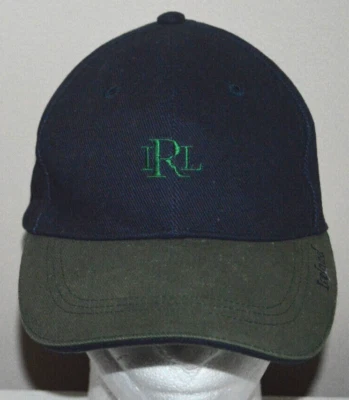 RALPH LAUREN IRLANDA GORRA GORRA STRAPBACK Verde Marino Cosido Monograma En muy buena condición Foto 1 de 4