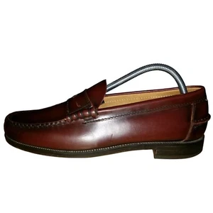 Mocasines Florsheim Penny para hombre talla 8 D charol granate tacón bajo preppy - Imagen 1 de 9