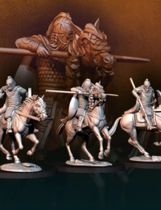 West Human - Guardia Reale Mtd. Davale Games - Il Signore degli Anelli - da tavolo - 28mm - Foto 1 di 5