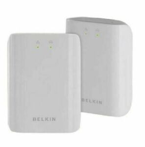 Belkin Powerline Starter kit Network Adapter F5D4073 Transmitter Receiver 85mbps