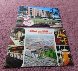 Vintage Kellogg's Postcards (2) Battle Creek Michigan - Picture 1 of 2